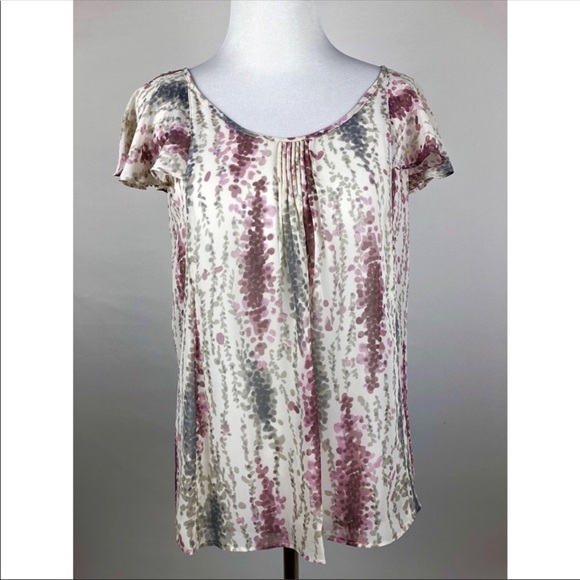 LC Lauren Conrad Flowy Print Blouse Size XS - Picture 5 of 5